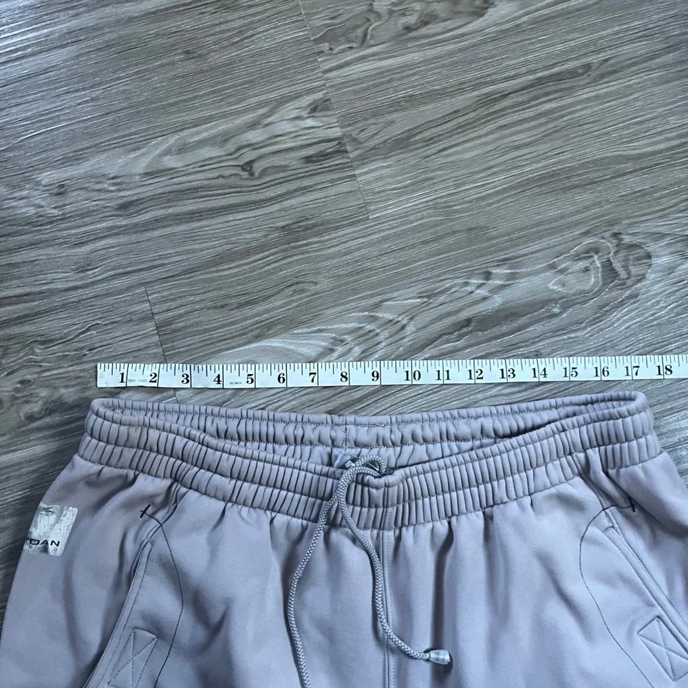Y2K Jordan Training Men XXL Lavender Fleece Sweatpants Zipper Ankle Jumpman